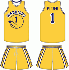 Golden State Warriors Home Uniform Custom Soccer Sports Uniforms Golden State Warriors