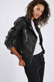 Tall Leather Biker Jacket Biker Jacket Leather Jacket Outfits Jackets