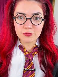 Girl Imitating Harry Potter Back Seat