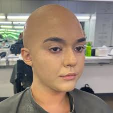 Vinyl bald cap application