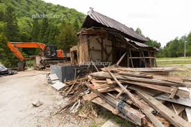 古民家の解体工事 写真素材 [ 4018657 ] - フォトライブラリー photolibrary