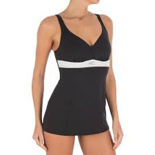 Maillot De Bain De Natation Femme Gainant 1 Piece Kaipearl Skirt Nabaiji Decathlon
