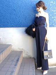 shino lagunamoonのつなぎ オールインワンを使ったコーディネート wear お呼ばれワンピース パーティードレス 同窓会ドレス