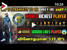 Device id free fire is a tool that provides info about id, imei, mac address, ip, and a few more. Top 5 Strangest Account In Free Fire Part 2 1 Lakh Likes Player World Richest Free Fire Player Ø¯ÛŒØ¯Ø¦Ùˆ Dideo