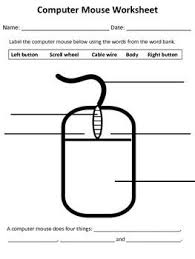 A computer mouse is a handheld hardware input device that controls a cursor in a gui and can . Computer Mouse Worksheet Computer Basic Computer Basics Computer Lab Lessons