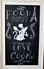 Ratatouille Chalkboard Art For The Kitchen The Healthy Mouse Disney Decor Disney Home Decor Disney Kitchen Decor