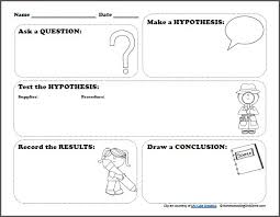 Free Scientific Method Printable Worksheet for Kids