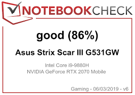 We did not find results for: Asus Rog Strix Scar Iii G531gw Core I9 9880h Rtx 2070 Laptop Review Notebookcheck Net Reviews