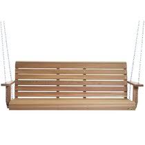 A common question across many of our hanging benches and outdoor swings for adults is whether to get recycled plastic or wood. Made In Canada Porch Swings You Ll Love In 2021 Wayfair Ca