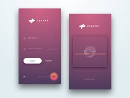 Login Screen With Touch Id Mobile Login Login Design Mobile App Design