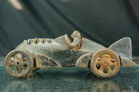 Vintage Hubley Cast Iron Race Car Boat Tail Toy Antique Toys Vintage Toys Vintage