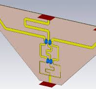 CST model of 3-Way Wilkinson Power divid | Download ...