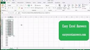 How To Add Letters To A Sequence Of Numbers In Excel Youtube