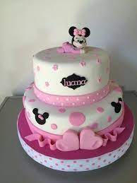 Baby Minnie Cake Torta Minni Bebe Mickey And Minnie Cake Minnie Cake Cake