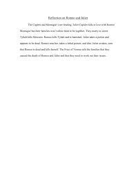 English for academic and professional purposes: Reflection On Romeo And Juliet