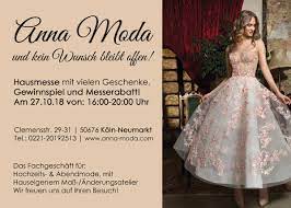Anna ko (@annako) adlı kişinin en son tweetleri. Brautmode Anna Moda In Koln On Twitter Am 27 10 18 Von 16 20 Uhr Hausmesse Bei Anna Moda In Koln Gewinspiel Rabat Aktion Hochzeitsmesse Brautkleider Brautmode Traudich Hochzeitskleider Abendkleider Hochzeitsanzuge Ballkleider Https T