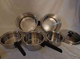 Aktuelle preise für produkte vergleichen! Vintage Pluramelt Flavorseal By Cory Zirconium 304 Stainless 6 Pc Cookware Set 499187843