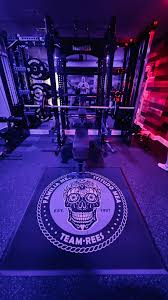 My happy place, Sorinex apex rack, SMRT dumbbells, sit-up bench, concept  rower, and custom built-in dry sauna.