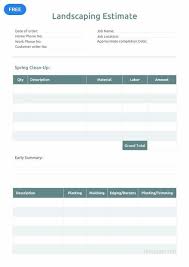 Free Landscaping Estimate Example Template Pdf Word Doc Excel Apple Mac Pages Google Docs Google Sheets Apple Mac Numbers Estimate Template Powerpoint Slide Designs Estimate