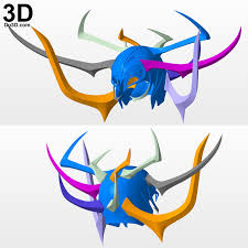 3d Printable Model Hela Helmet From Thor Ragnarok Print File Format Stl Do3d Com 3d Printable Models Print Stl