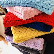 Alize Puffy Loom Knitting Knitted Blankets Knitting Yarn