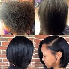 Black women can enjoy a brilliant asymmetric option that combines a long hair bang and a short one. Bob Haircut Black Natural Hair