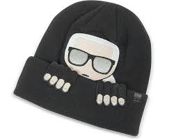 Karl lagerfeld paris cable knit pearl pom beanie. Karl Lagerfeld K Ikonik Beanie Knit Hat At Forzieri