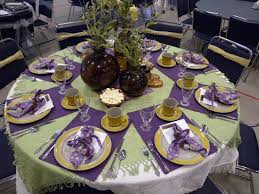 Adrift On The Lake April 2011 Round Table Settings Tea Party Table Table Settings
