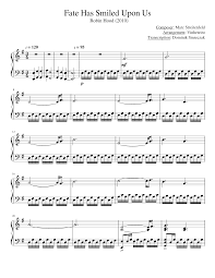 Fate Has Smiled Upon Us Sheet Music For Piano Solo Musescore Com Upon ý nghĩa, định nghĩa, upon là gì: fate has smiled upon us sheet music for