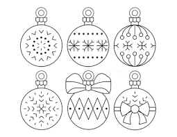 A visit to your favorite mall or your regular shop will turn into a festive mood, with all the festive adornment you will come across. Printable Christmas Ornaments Coloring Pages And Templates