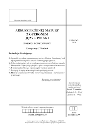 Możliwość pobrania z platformy www.egzaminy.operon.pl dodatkowych. Matura Probna 2016 2017 Operon Arkusze Jezyk Polski Poziom Podstawowy