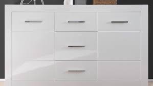 Preise vergleichen und bequem online bestellen! Sideboard Bianco Kommode Anrichte Schrank In Weiss Hochglanz Mit Glas