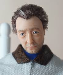 Finalizing a beloved puppy carving