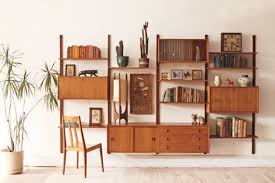 Danish Mid Century Modern Modular Teak Wall Unit Mid Century Modern Bookcase Wall Shelving Units Mid Century Furniture