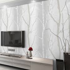 Designer Home Room Modern Wallpaper For Walls Roll Birch Tree Mural Tv Background Black White Wall P Birch Tree Wallpaper White Wood Wallpaper Birch Tree Mural