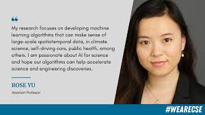 Meet Rose Yu, one of CSE's Assistant Professors! #WeAreCSE
