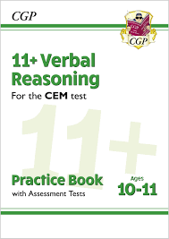 11 Cem Verbal Reasoning Practice Book Assessment Tests Ages 10 11 With Online Edition Cgp Books