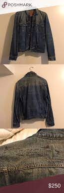 Nwot Ezra Fitch A F Denim Jacket Denim Jacket Mens Puffer Jacket Fur Hoodie Jacket