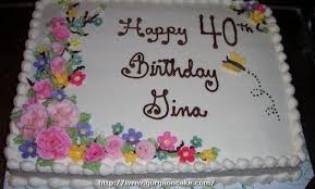 Cream Square Birthday Cake Designs For Men Happy Birthday Gina Cake Picture Sheet Cake Designs Birthday Cake For Mom Birthday Sheet Cakes