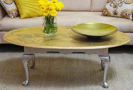 Shop the latest gold coffee table deals on aliexpress. Add Gold Leaf To An Existing Coffee Table To Give It A New Glamorous Look Gold Leaf Diy Home Made Simple Show Coffee Table
