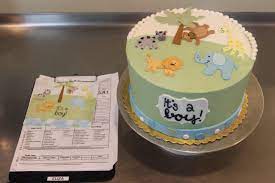 Jungle Animal Baby Shower Cake Chrusciki Bakery