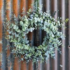 You can use them all years around. Faux Eucalyptus Wreath Helen James Flowers Harrogate North Yorkshire