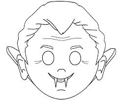 Microsoft offers instructions on how to print out a handheld mask glued to a piece of bal. Halloween Vampire Mask Coloring Page Free Printable Coloring Pages For Kids