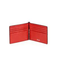 Bally Leather Money Clip Wallet In Black For Men Lyst