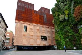 El caixaforum madrid es un interesante museo que ocupa la sede de la antigua central eléctrica del mediodía. Caixaforum Madrid Herzog De Meuron Modern Extension Rusted Steel Interior Designer Antonia Lowe