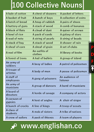 100 Collective Nouns Flashcard With Pdf Collective Nouns Nouns Flashcards