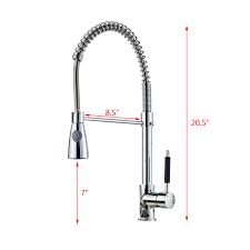 Kitchen sink faucets with separate sprayer specialties special pricing. Teeker Spring Commercial Pull Down Kitchen Faucet All Copper Kitchen Spring Single Outlet Faucet High Arc Single Handle Kitchen Sink Faucet With Pull Down Sprayer Kitchen Faucets Kitchen Sink Faucets Svanimal Com