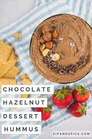 Chocolate Hazelnut Dessert Hummus Recipe Recipe Dessert Hummus Hazelnut Dessert Chocolate Hazelnut