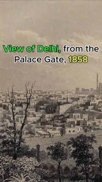 View of Delhi, from the Palace Gate, 1858, #delhi #india #warofindependence #1857 #Mughal #england #eastindiacompany #bahadurshah #mughalempire