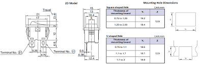 Kcd4 25x31mm big ship type switch red 6 pin 2 position spst 16a 250v kcd4 rocker switch power switch on off 2 position 4 pins with light. Spst Rocker Switch Pinout Specifications Datasheet